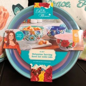 Pioneer Woman Delaney 6-Piece Melamine Bowl Set